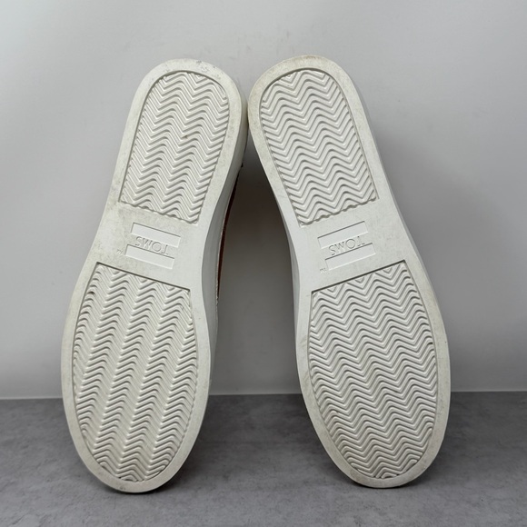 Toms Women's Lennox Rose Gold Leather Lace Up Sneaker Size 9 - Picture 9 of 12